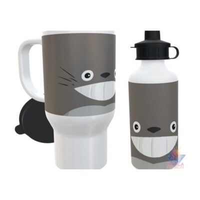 Mi Vecino Totoro Botella Aluminio Y Jarro Térmico Anime