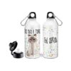 Botella Deportiva Gato Odio A Todos Doble Tapa Aluminio