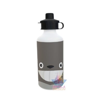 Botella Deportiva Mi Vecino Totoro Cara Anime 2 Tapas Alumi