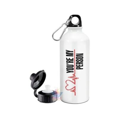 Botella Greys Anatomy Doble Tapa Aluminio You Are My Person