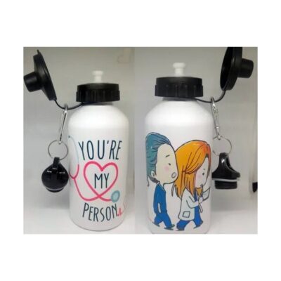 Greys Anatomy Botella Deportiva Doble Tapa 500cc Aluminio