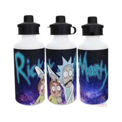 Botella Deportiva Rick Y Morty Ojos Universo 2 Tapas Alumin