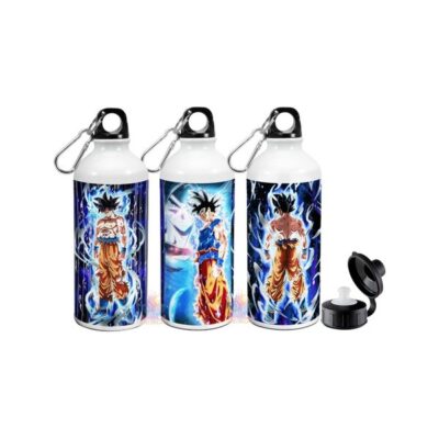 Botella Dragon Ball Goku Deportiva Aluminio 2 Tapas