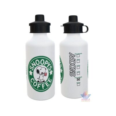 Botella Deportiva Starbucks Snoopy Coffee Café Logo 2 Tapas