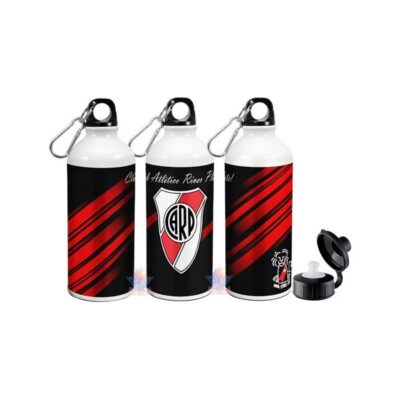 Botella Deportiva Club Atlético River Plate Escudo 2 Tapas