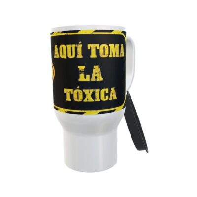 Jarro Térmico Aquí Toma La Toxica Humor Desayuno