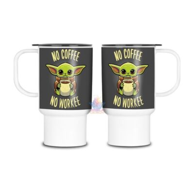 Jarro Térmico Plástico Baby Yoda Star Wars Mandalorian Mod 09