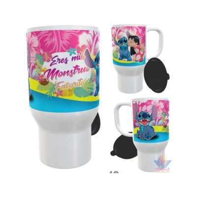 Jarro Térmico Stitch Lilo Monstruo Favorito Disney Plástico