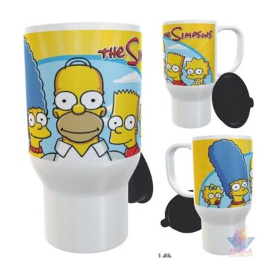 Jarro Térmico Los Simpson Bart Lisa Marge Homero Maggie Pla