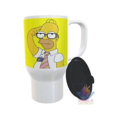 Jarro Térmico Simpson Homero Intelectual Frase Plástico