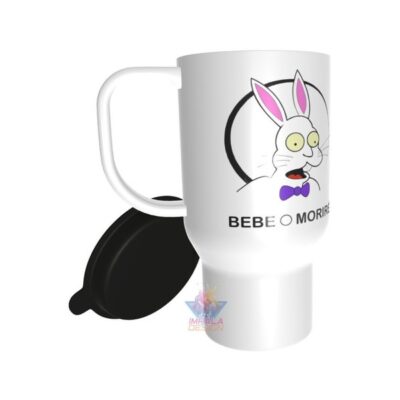 Simpsons Taza Jarro Térmico Barney Conejo Bebe O Moriré