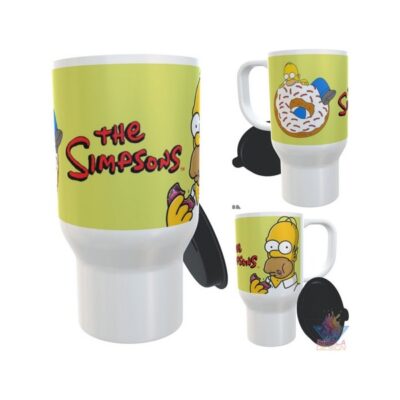 Jarro Térmico Simpson Homero Donuts Donas Logo Plástico