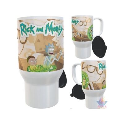 Jarro Térmico Rick Y Morty Fuck You Viajando Plástico