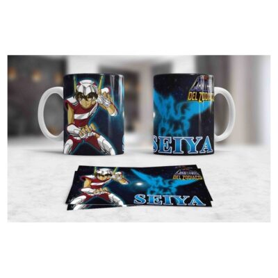 Taza Caballeros Del Zodiaco Saint Seiya Comic Cerámica