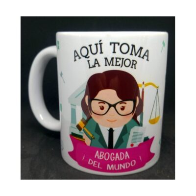 Taza Cerámica Mejor Abogada Profesiones