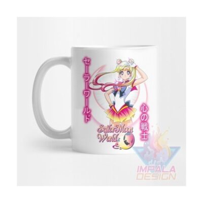 Taza Sailor Moon Manga Usagi Minako Senshi Ceram Anime Mod06
