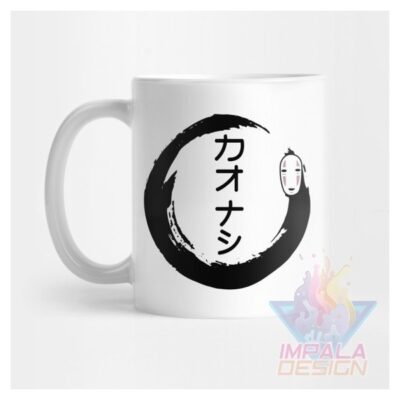 Taza El Viaje De Chihiro Anime Haku Kaonashi Cerámica Mod2
