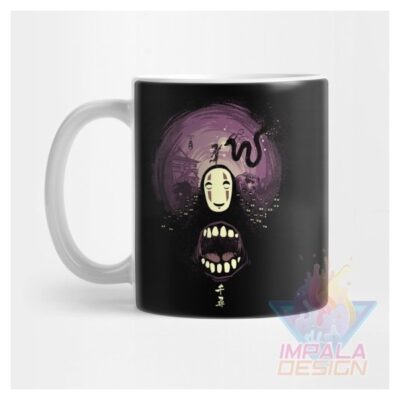 Taza El Viaje De Chihiro Anime Haku Kaonashi Cerámica Mod4