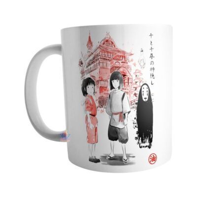 Taza El Viaje De Chihiro Anime Haku Kaonashi Cerámica Mod5
