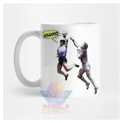 Taza Maradona Diego Armando La Mano De Dios Cerámica