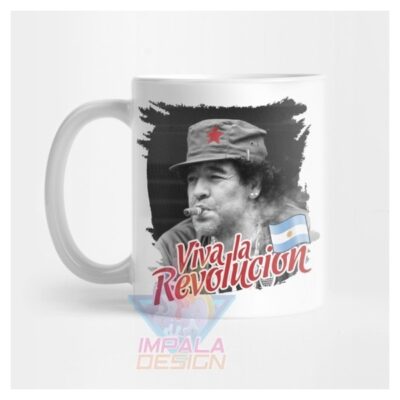 Taza Maradona Diego Armando La Mano De Dios Cerámica Mod3