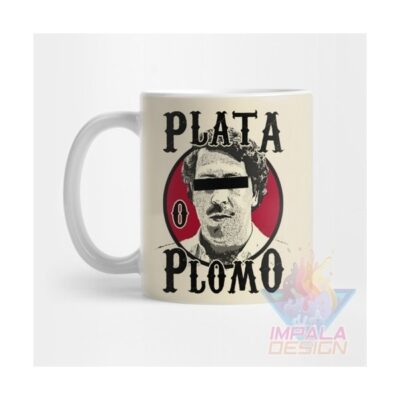 Taza Pablo Escobar Patrón Mal Narcos Plata Plomo Cerámica M1