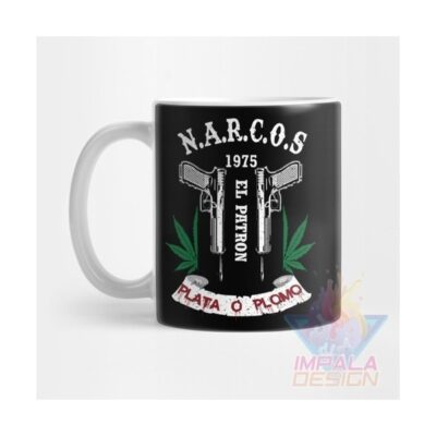 Taza Pablo Escobar Patrón Mal Narcos Plata Plomo Cerámica M2