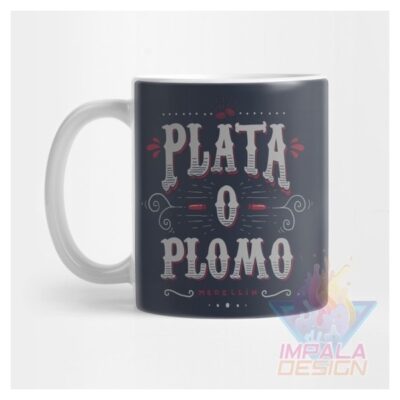 Taza Pablo Escobar Patrón Mal Narcos Plata Plomo Cerámica M3