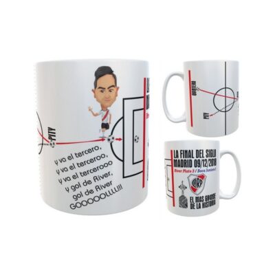 Taza River Plate Gol Pity Martinez Libertadores 2018 Campeón