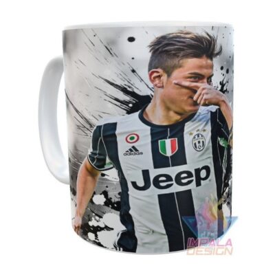 Taza Paulo Dybala Futbol Juventus Mod02 Cerámica