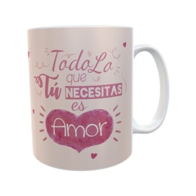 Taza Cerámica Amor San Valentín Enamorados Corazón Love