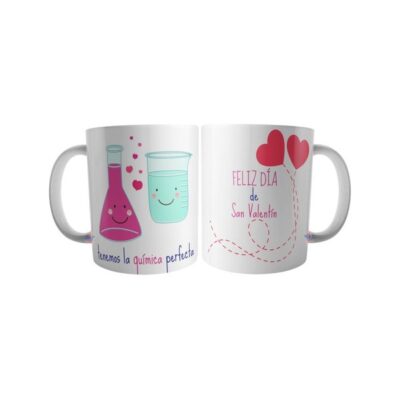 Taza Día San Valentín Enamorados Química Perfecta