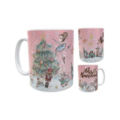 Taza Cerámica Feliz Navidad Árbol Regalo Ideal Premium