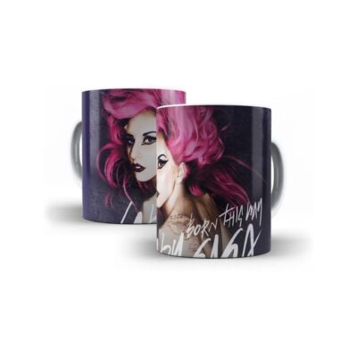 Taza Lady Gaga Born This Way Cerámica Super Brillo