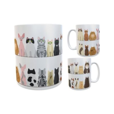 Taza Gatos Gato Gatitos Cerámica Cats Mod 01