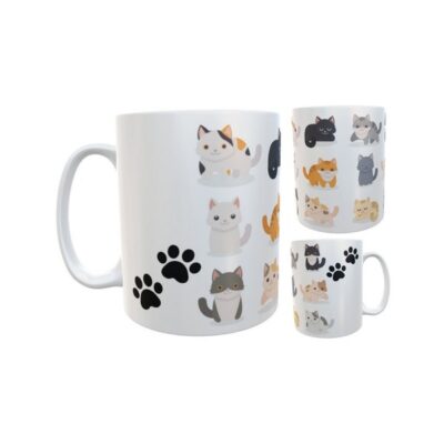 Taza Gatos Gato Gatitos Cerámica Cats Mod 02