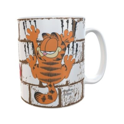 Gato Garfield Taza Cerámica Dibujo Felino Exotico Pared