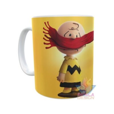 Taza Cerámica Snoopy Charlie Brown Bufanda Carlitos