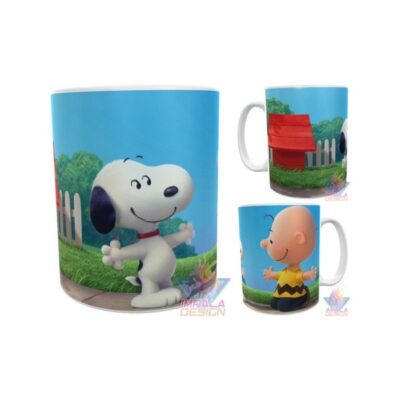 Taza Snoopy Charlie Brown Casa Abrazo Carlitos Cerámica