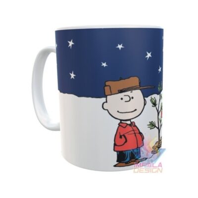 Taza Snoopy Charlie Brown Navidad Carlitos Cerámica