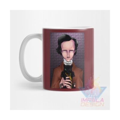 Taza Edgar Allan Poe Escritor Poeta Terror Cerámica Mod03