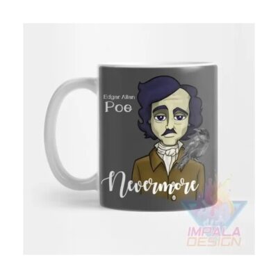 Taza Edgar Allan Poe Escritor Poeta Terror Cerámica Mod04