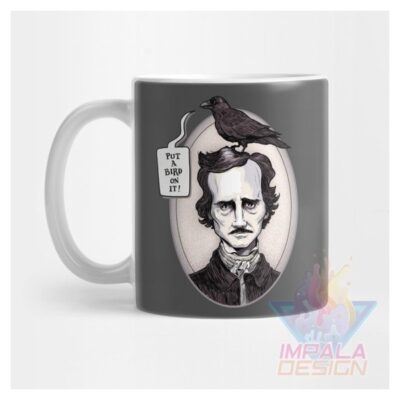 Taza Edgar Allan Poe Escritor Poeta Terror Cerámica Mod05
