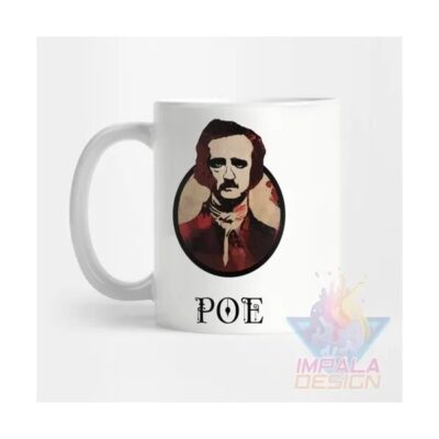 Taza Edgar Allan Poe Escritor Poeta Terror Cerámica Mod06