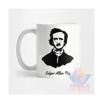 Taza Edgar Allan Poe Escritor Poeta Terror Cerámica Mod07