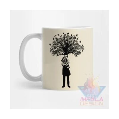 Taza Edgar Allan Poe Escritor Poeta Terror Cerámica Mod09