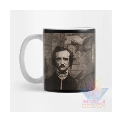 Taza Edgar Allan Poe Escritor Poeta Terror Cerámica Mod10