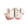 Taza Cerámica Esqueleto Cuerpo Humano Calavera Huesos