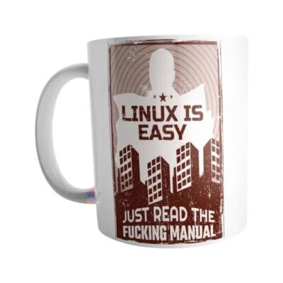 Taza Linux Gnu Logo Nucleo Sistema Operativo Pinguino Mod01