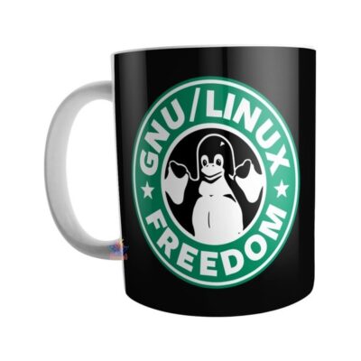 Taza Linux Gnu Logo Nucleo Sistema Operativo Pinguino Mod03